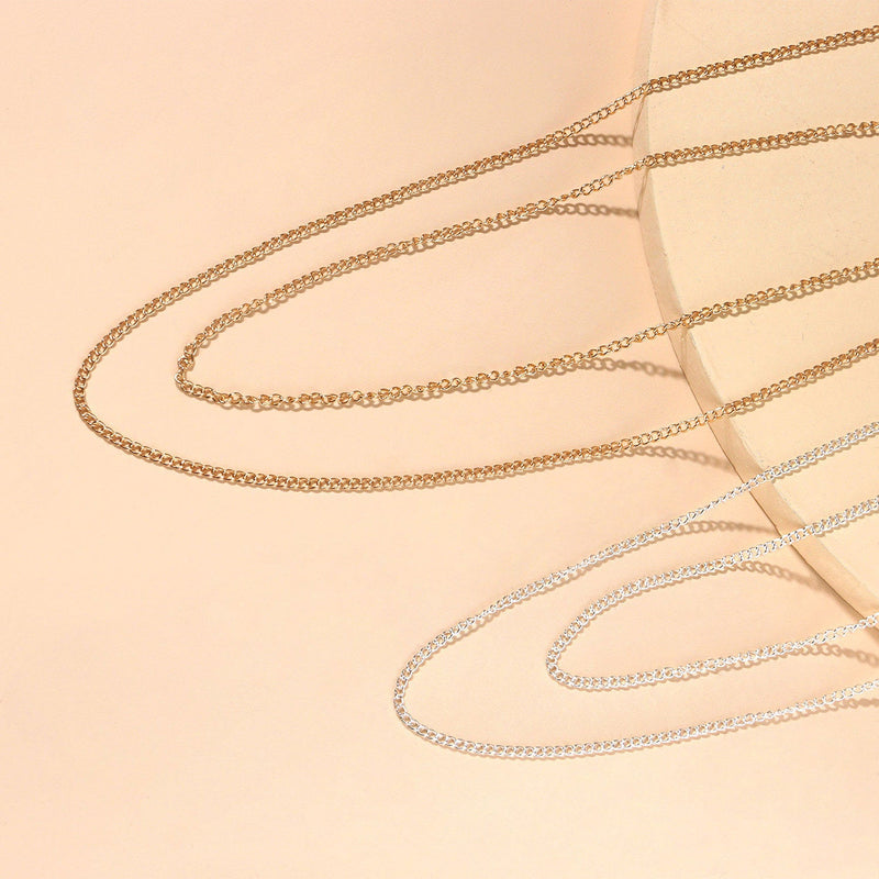 Double Layer Asymmetric Waist Chain Beach Bikini Body Jewelry