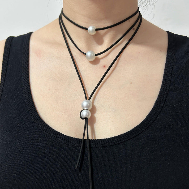 Gothic Trendy Color Rope Choker Necklace Women