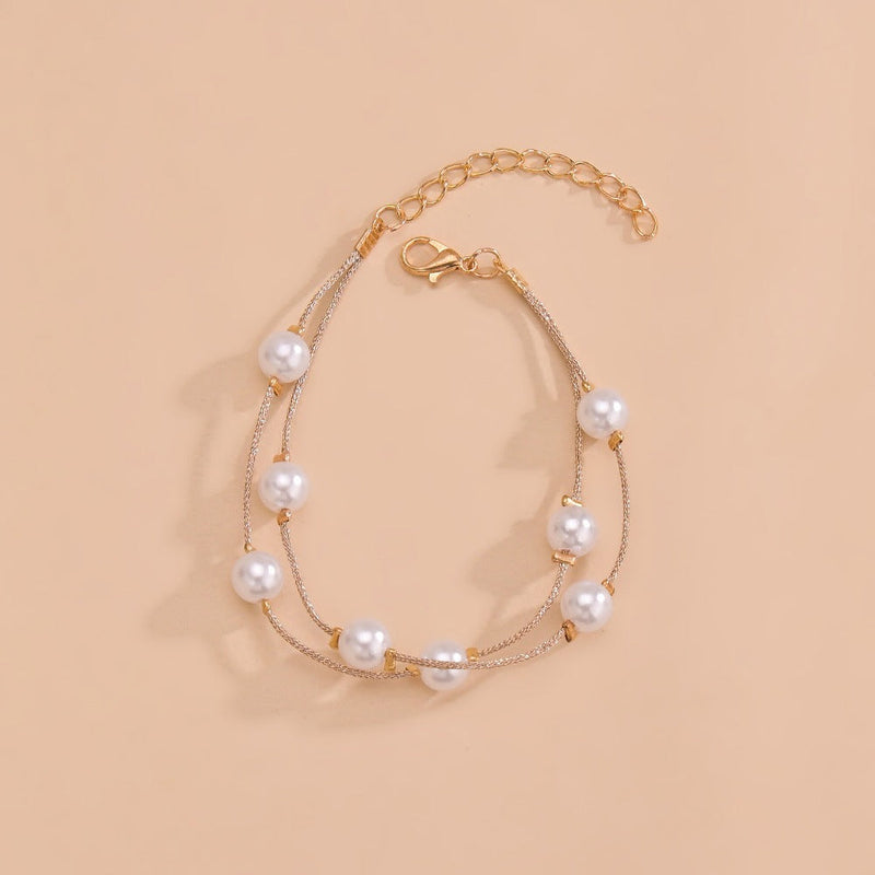 Pearl Chain Bracelet for Lady