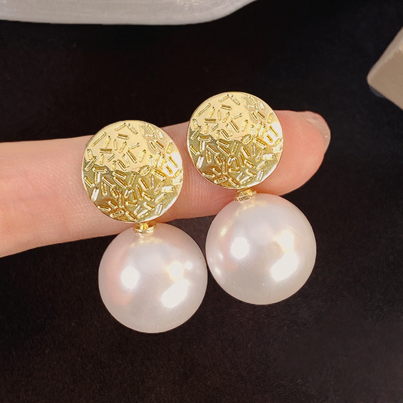Vintage Geometric Baroque Pearl Tassel Earring