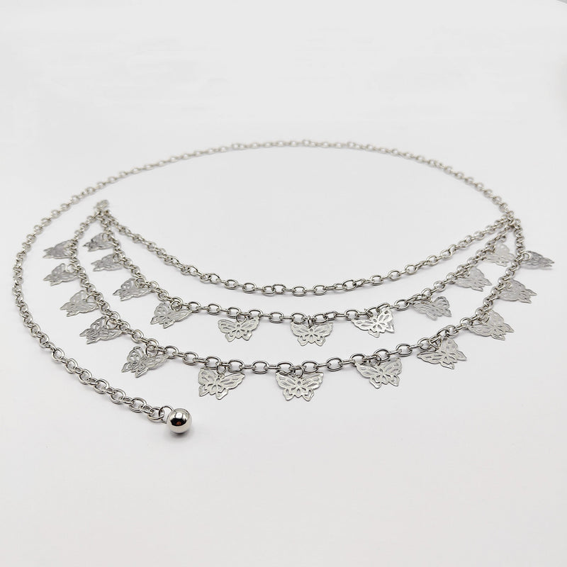 Retro Fashion Butterfly Pendant Multi-layer Trouser Chain