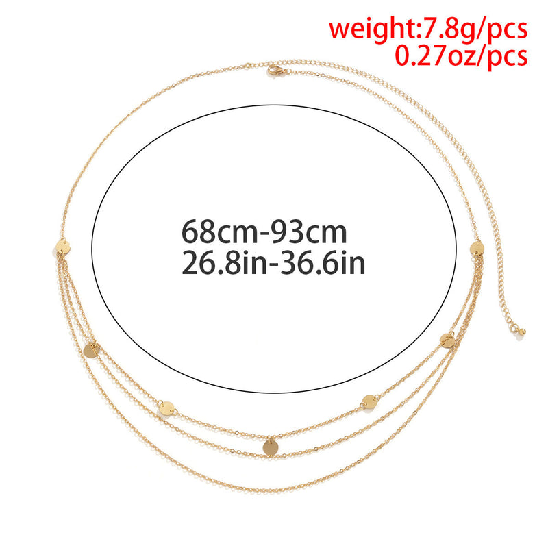 Beach Sexy Belly Chain Sequined Pendant Body Chain Women Waist Chain