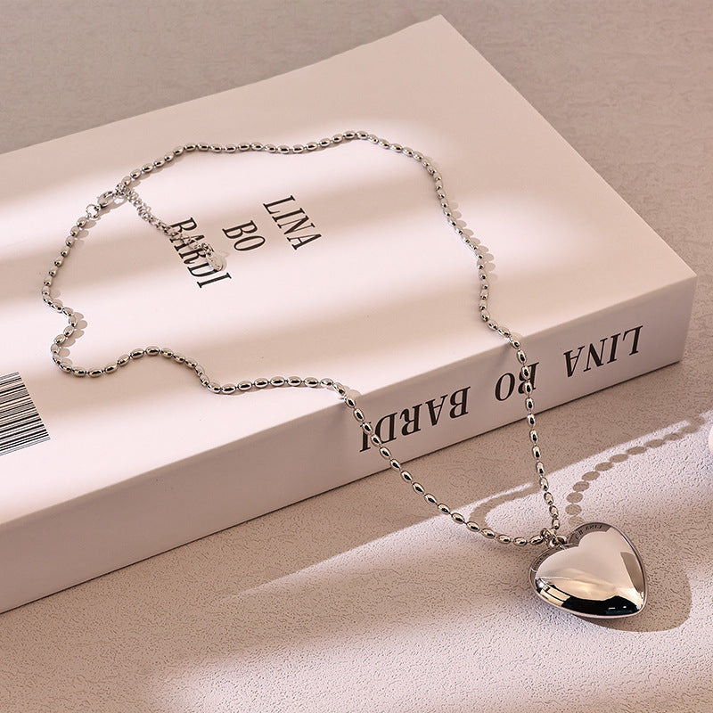 Big Sweet Love Heart Pendant Necklace