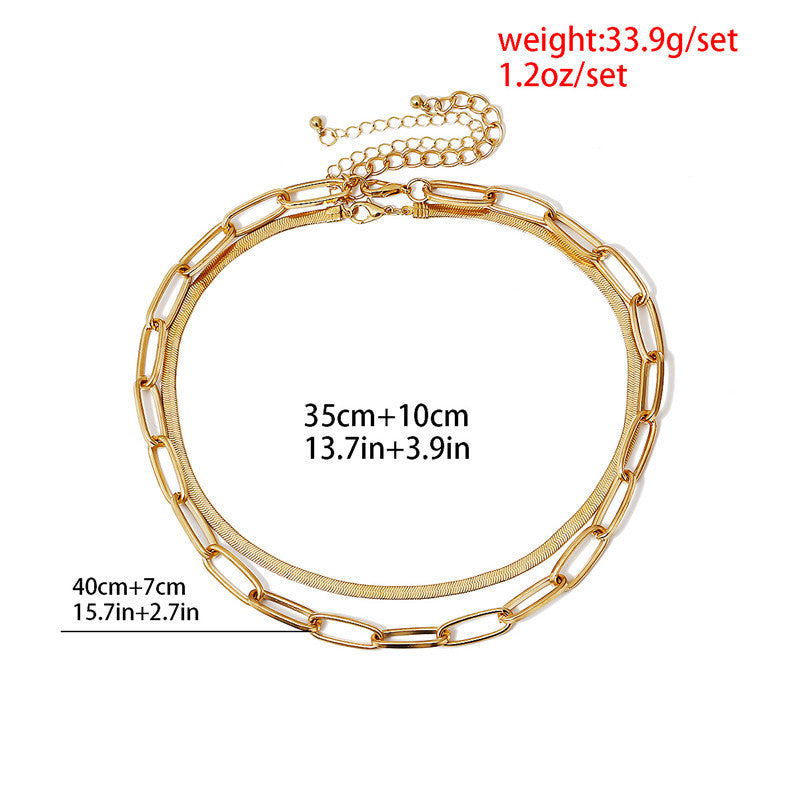 Double Layer Snake Chain Necklace