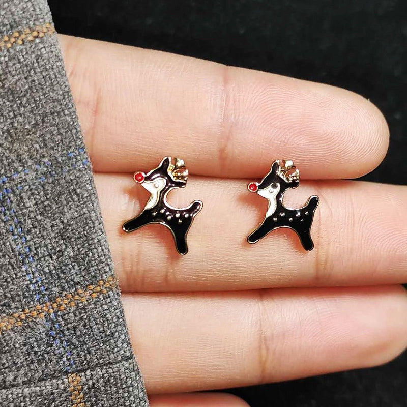 Cute Deer Christmas Gift Earrings