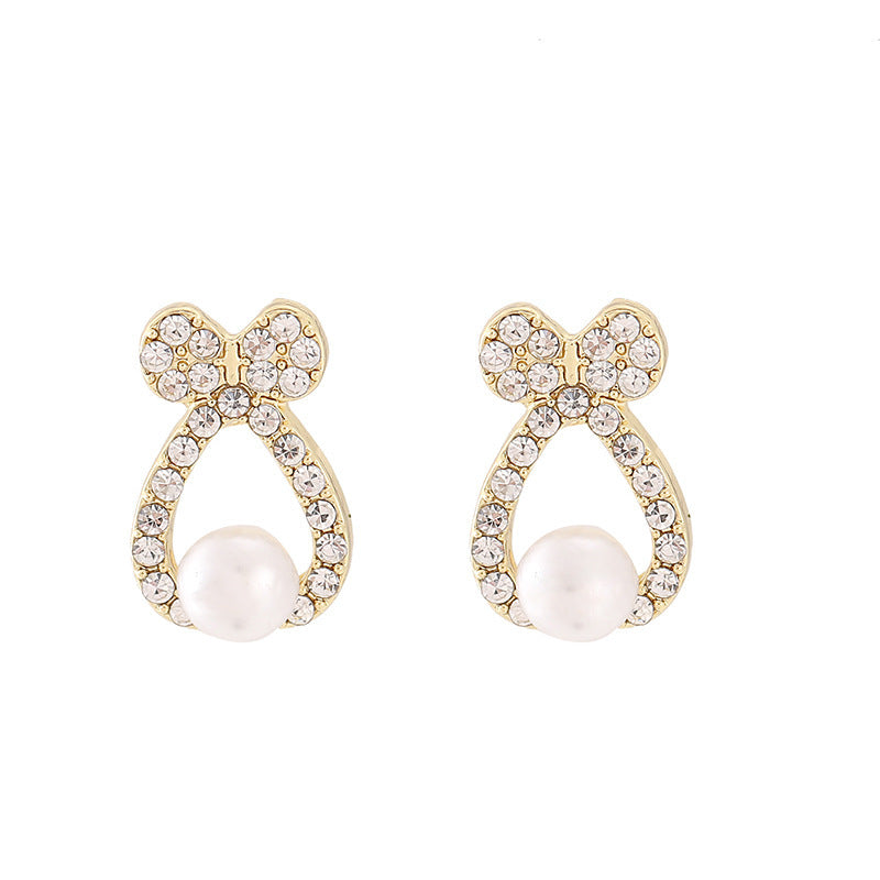 Fashion Jewelry Cute Bow Geometric Earrings