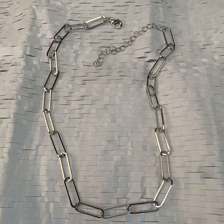 Paper Clip Link Chain Necklace