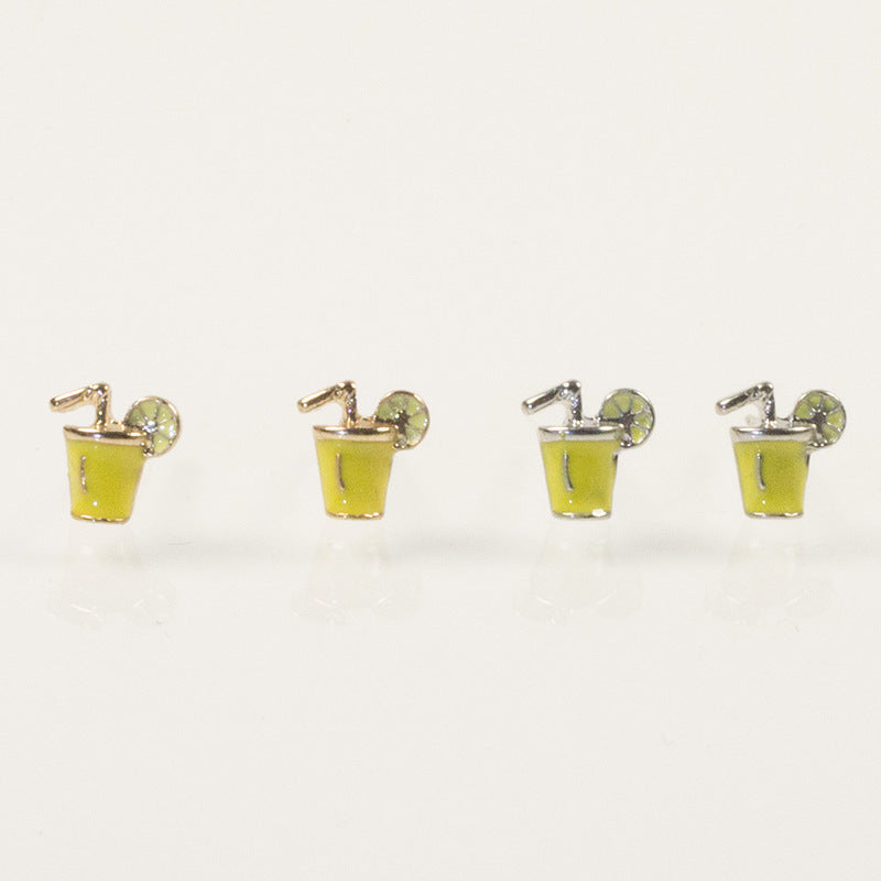 Cocktail glasses Stud Earrings