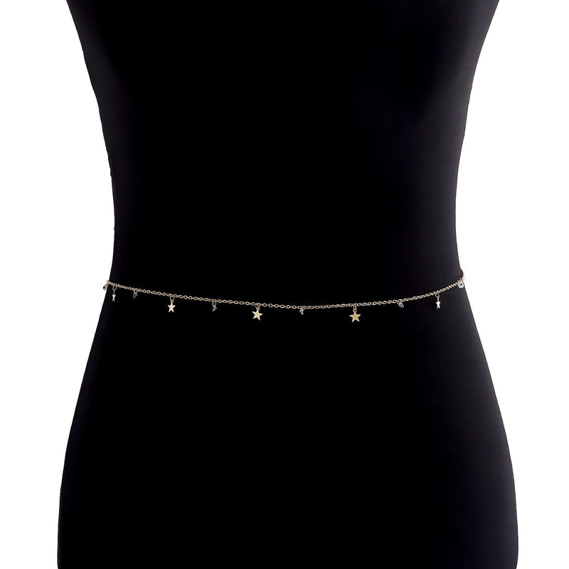 Multiple Star Waist Chain Body Jewelry Belly Chains