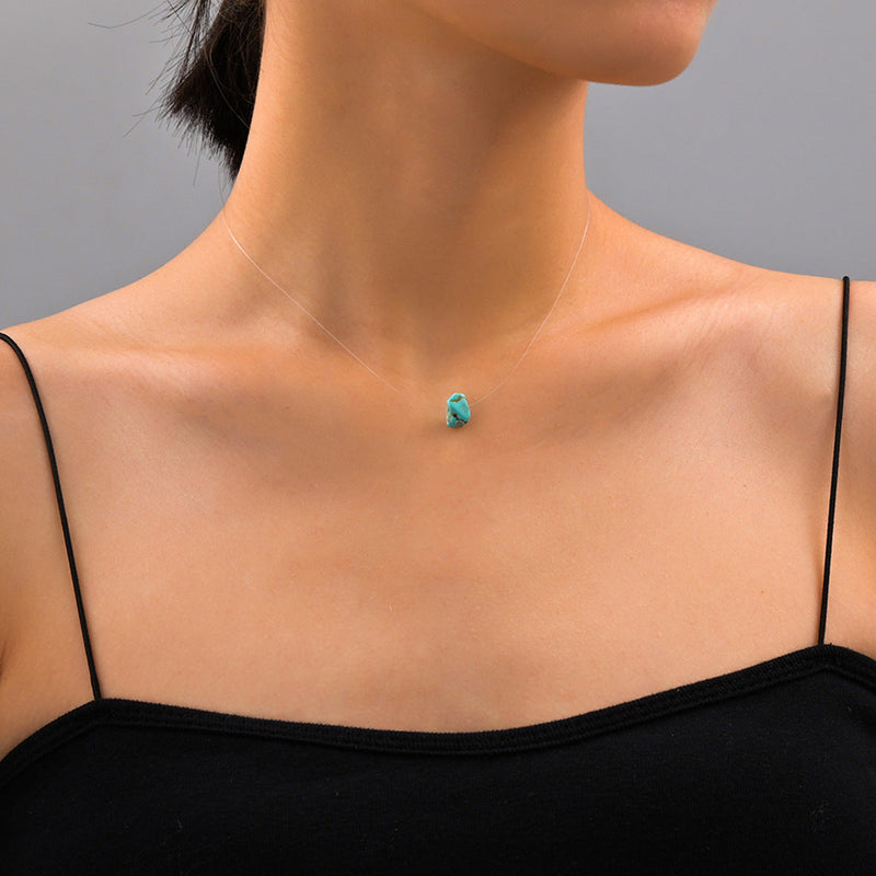 Irregular Natural Turquoise Stone Necklaces