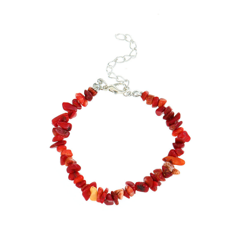 Natural Stone Amethyst Green Aventurine Tiger Eyes Gravel Bracelet