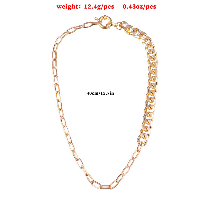 Double Paperclip Rope Chain Necklace Jewelry