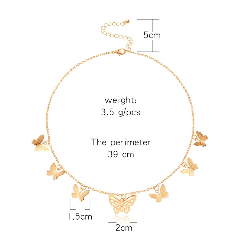 butterfly Pendant Necklace for Women