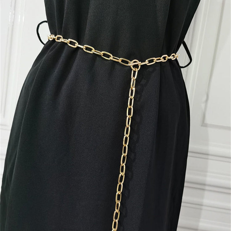 Lady Style Chain Metal Belt Cheap Women Belt Strap