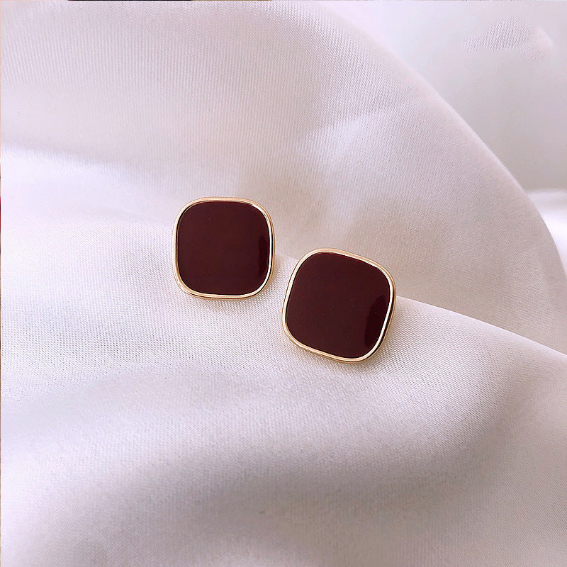 Fashion Geometric Square Stud Earrings