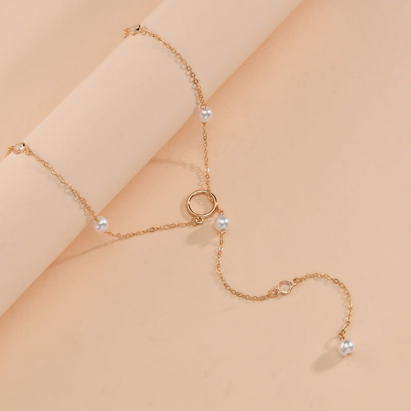 Pearl Chain Pendant Necklace for Women