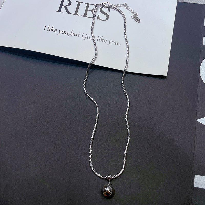 Volleyball Metal Ball Pendant Women Necklace