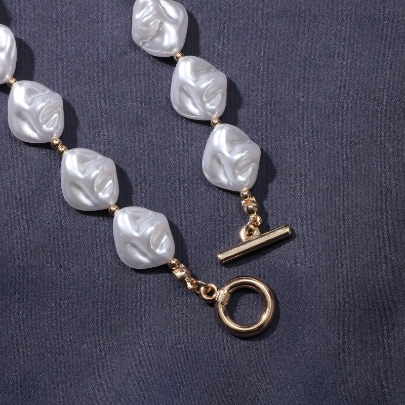 Irregular Baroque Pearl Necklace for Women