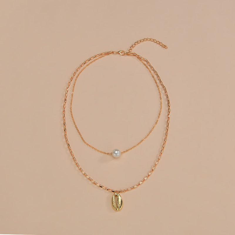Layered Shell Necklace for Women