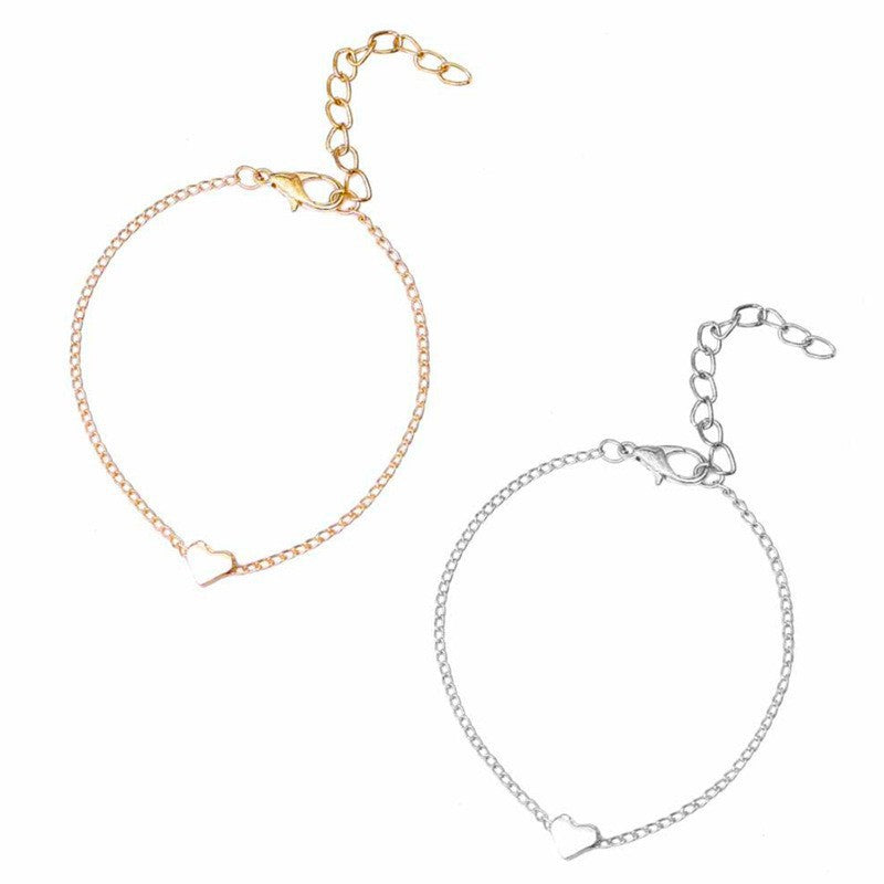 Heart Shaped Charm Bracelet for Women