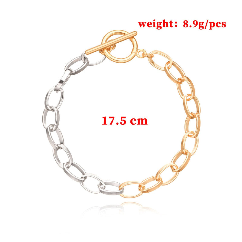 Two Tone OT Clasp Bracelet