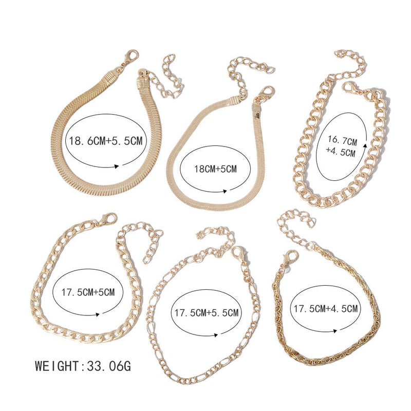 Custom Flat Snake Cuban Chain Jewelry Bracelet