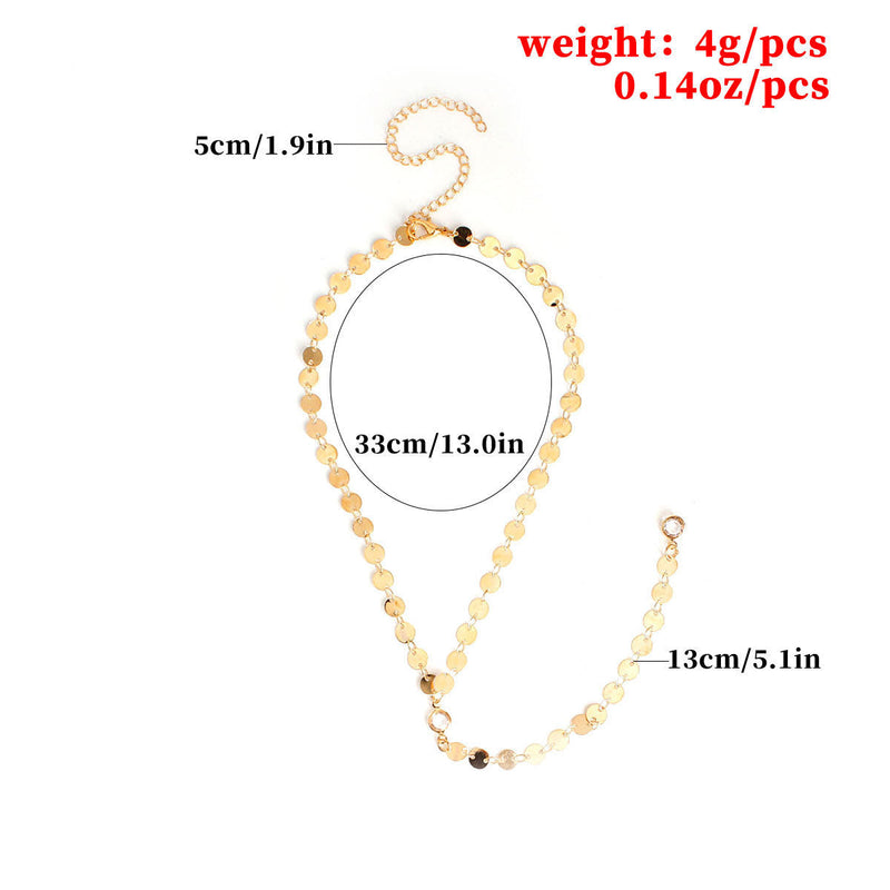 Disc Chain Necklace for Women