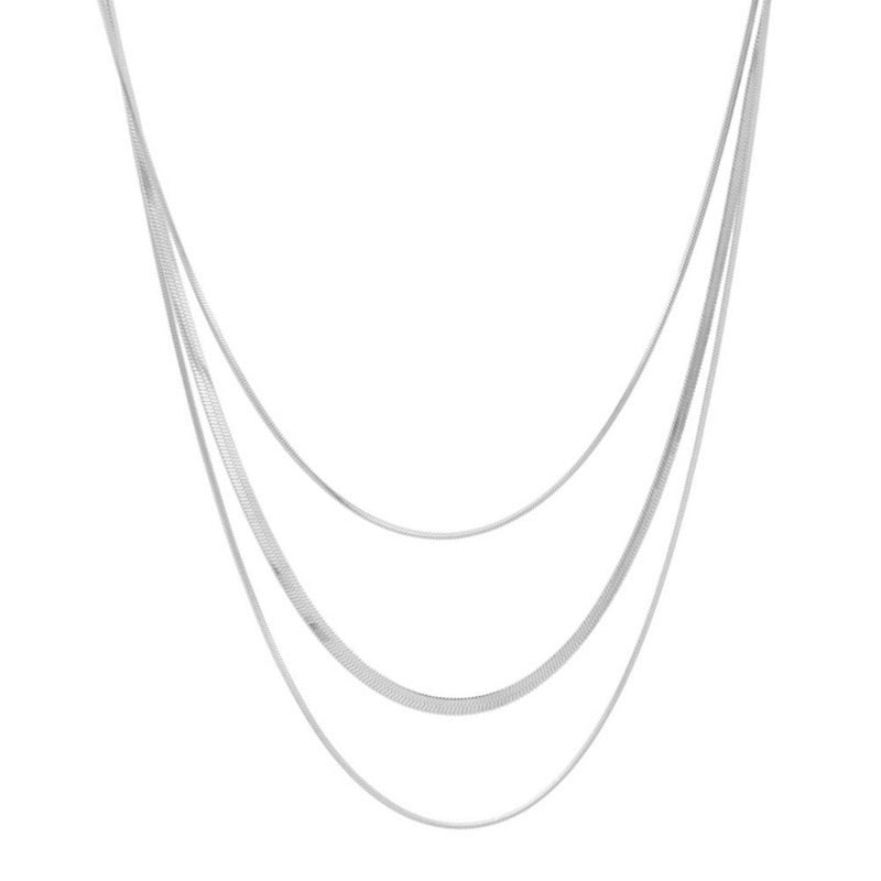 Jewelry Multi Layer Snake Chain Necklace