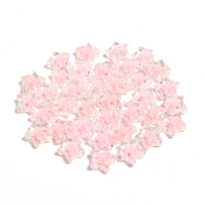 Acrylic Color Five-pointed Star Beaded Diy Ornament Accessories