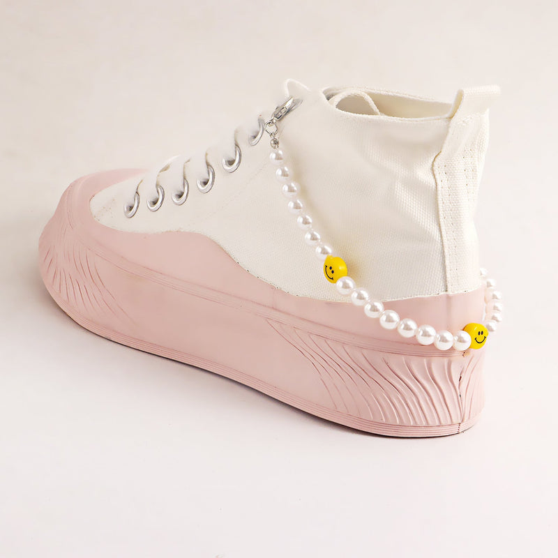 Removable Pearl Shoe Chain