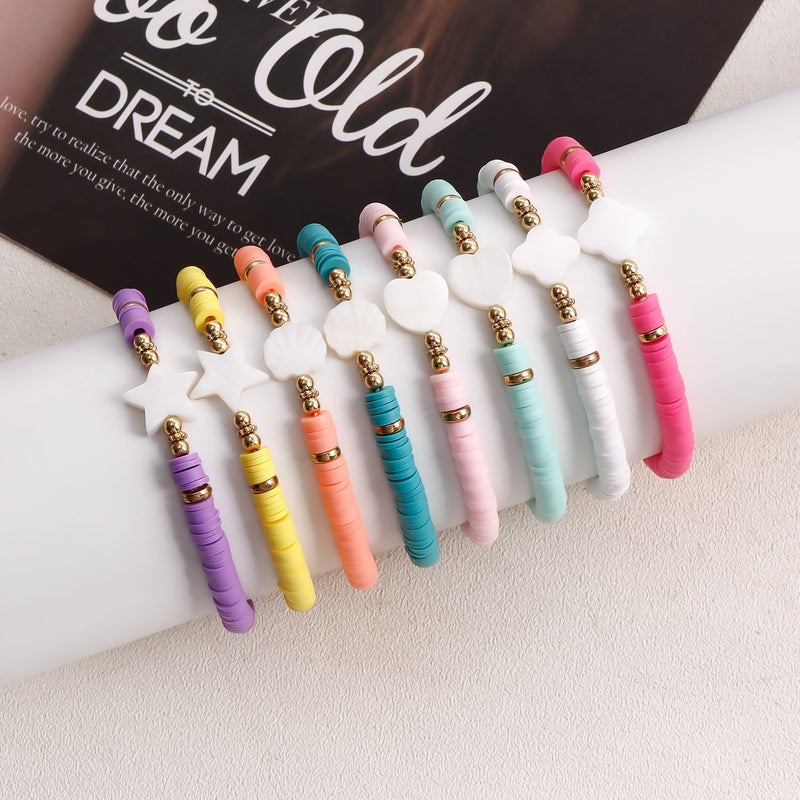Color Polymer Clay Bracelet for Women