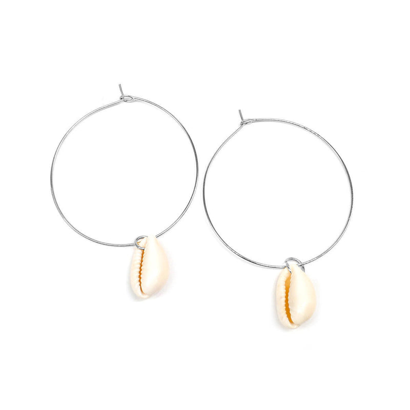 Bohemia Jewelry Summer Shell Hoop Earrings