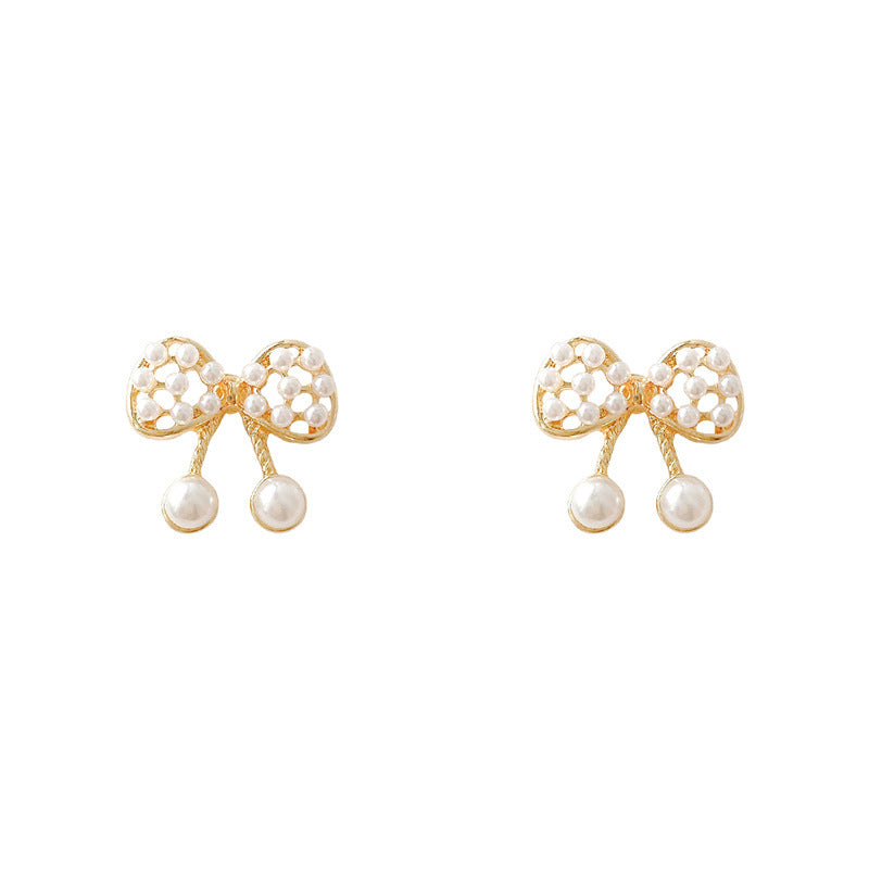 Pearl Hollow Butterfly Earrings