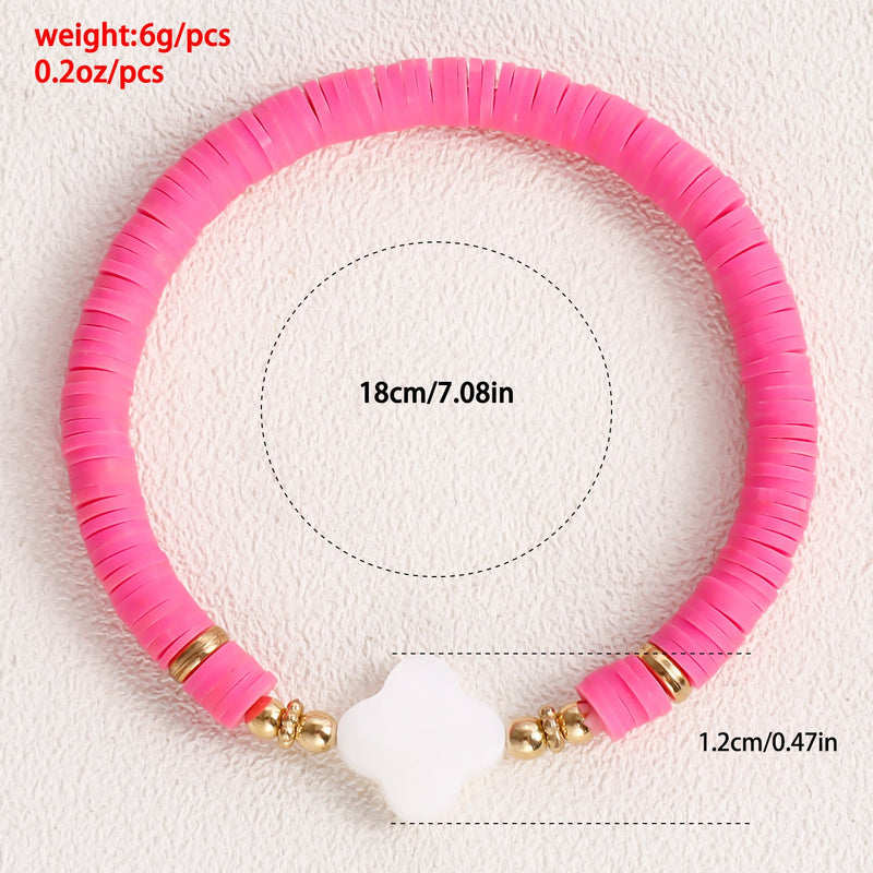 Color Polymer Clay Bracelet for Women