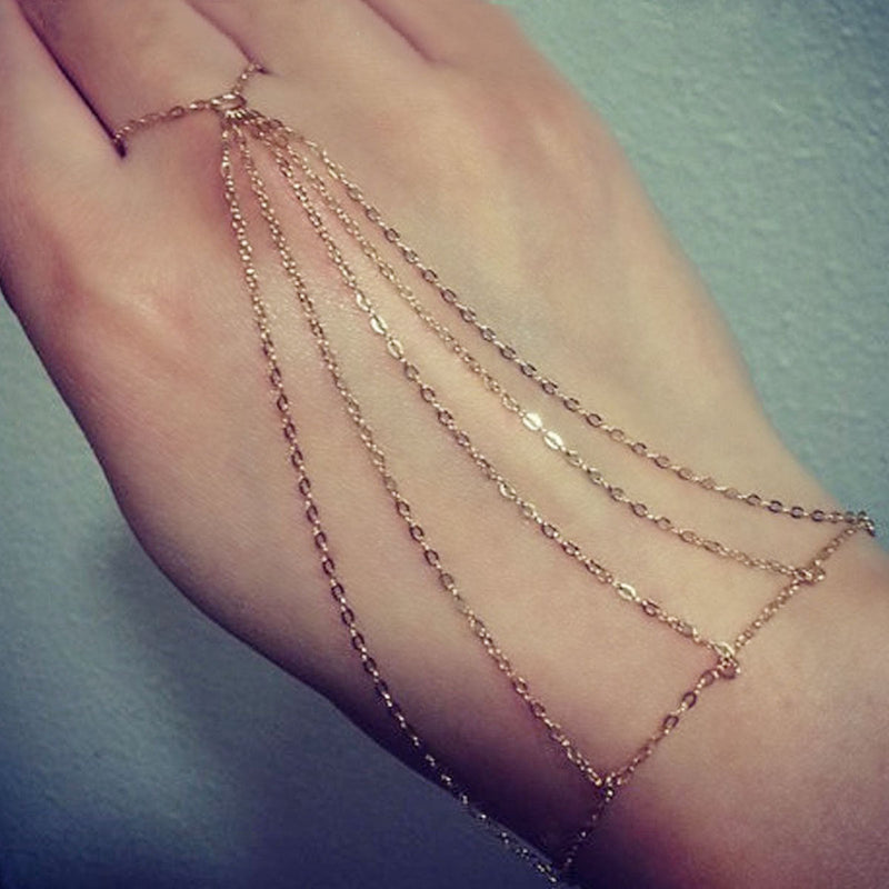 Finger Ring Slave Bracelet Jewelry for Women