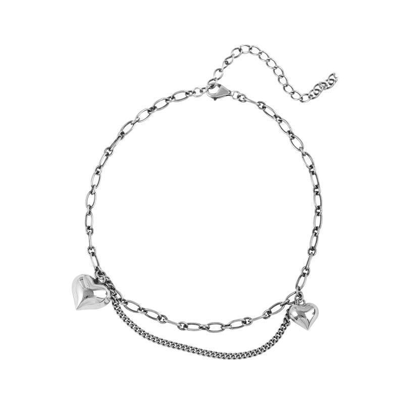 Heart charm Anklet Jewelry