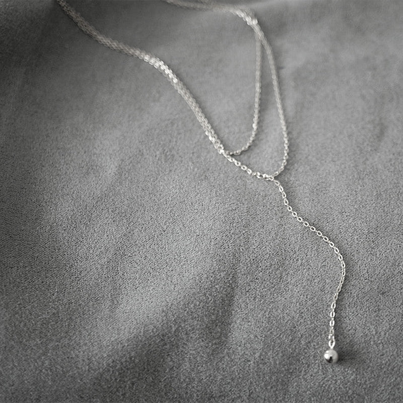 Double Layer Chain Pendant Necklace
