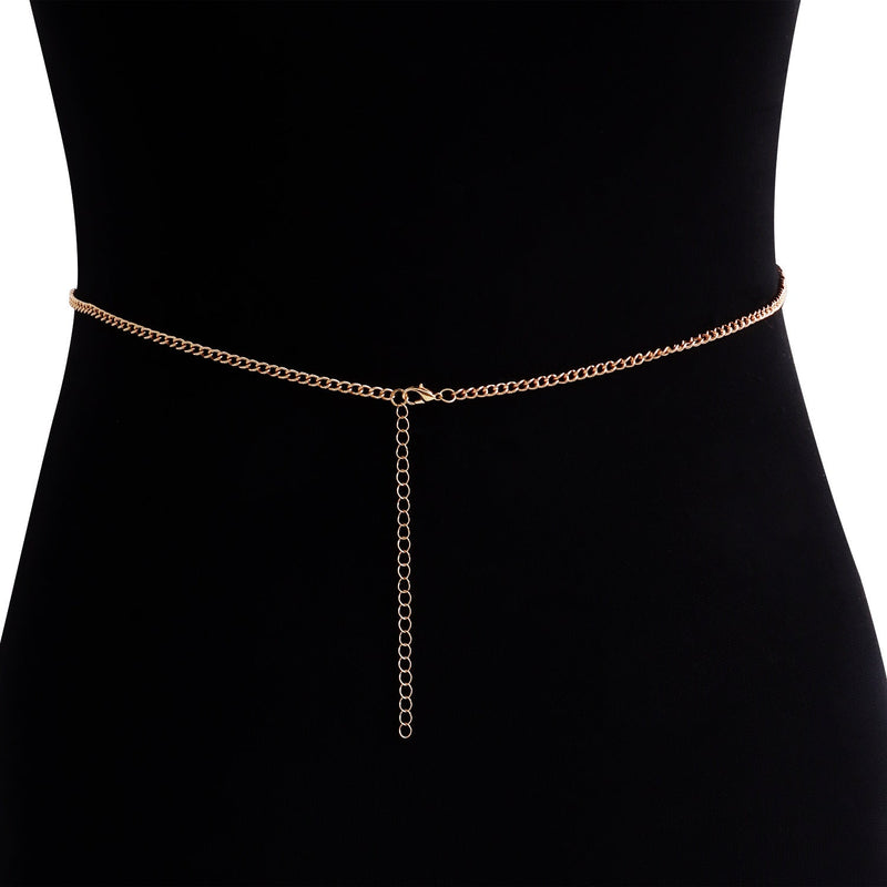 Sexy Body Rhinestone Chain Body Jewelry Multilayer Bikini Waist Chain