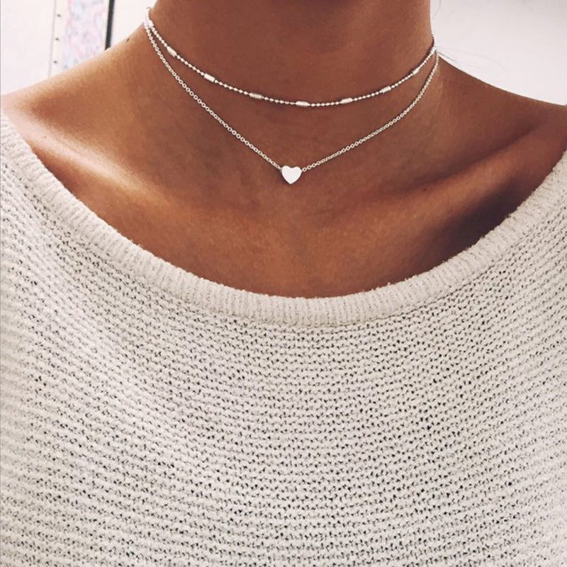 Layer Chain Choker Necklace for Women