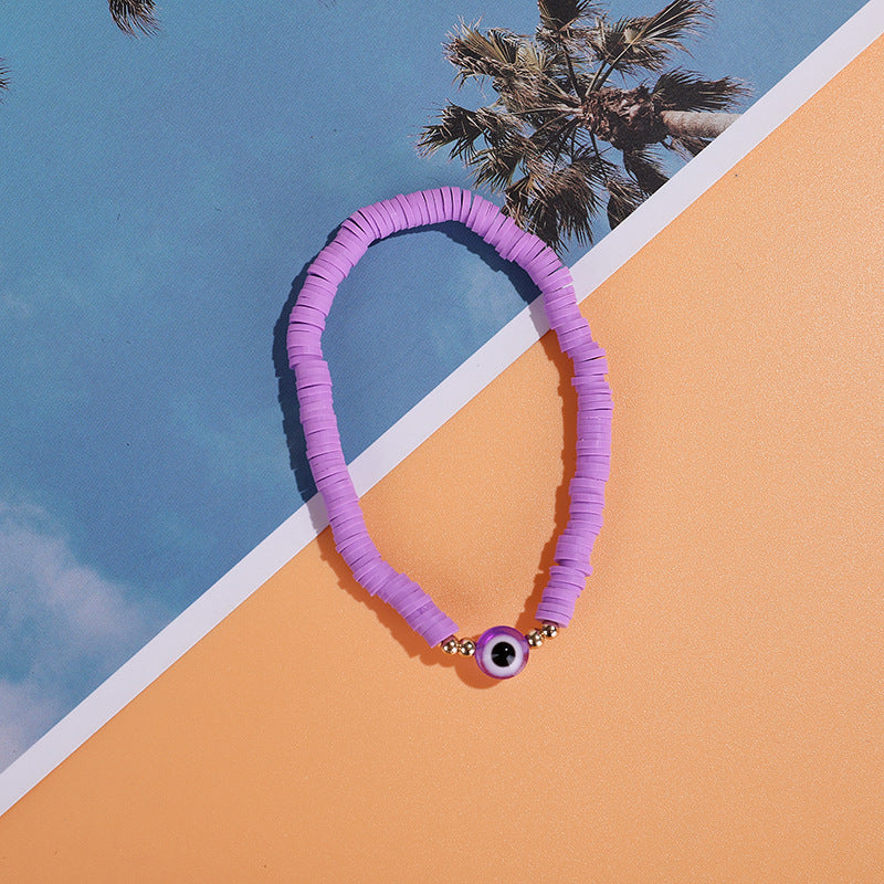 Colorful Beaded Beach Stretch Bracelets Set