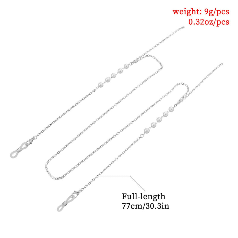 Pearl Beaded Sunglasses Chain Glasses Holder