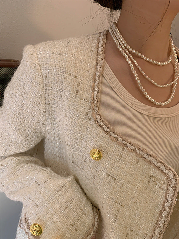 Multi-layer Artificial Pearl Beaded Necklace