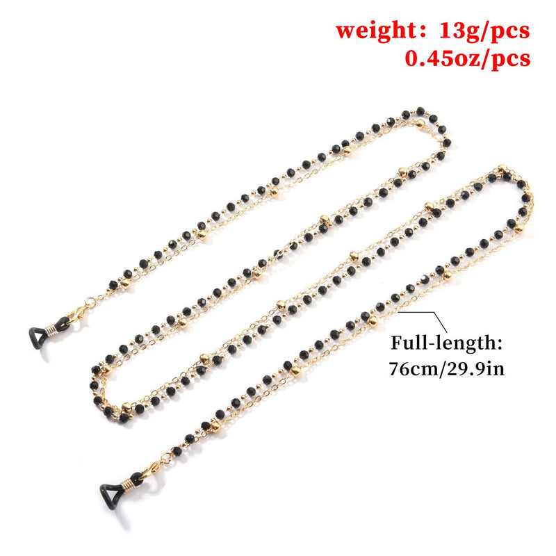 Reading Glasses Chain Women Black Beads