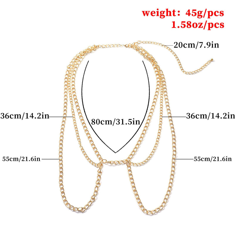 Simple Multilayer Waist Chain Fashion Jewelry Body Chain