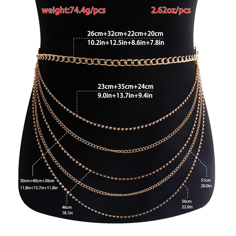 Multi-layer Body Layer Waist Chain Belt