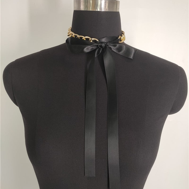 Rope Long Chain Necklace Rock Girl Choker