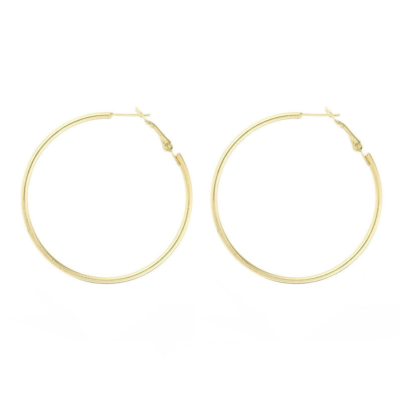 Classic Round Circle Big Hoop Earrings
