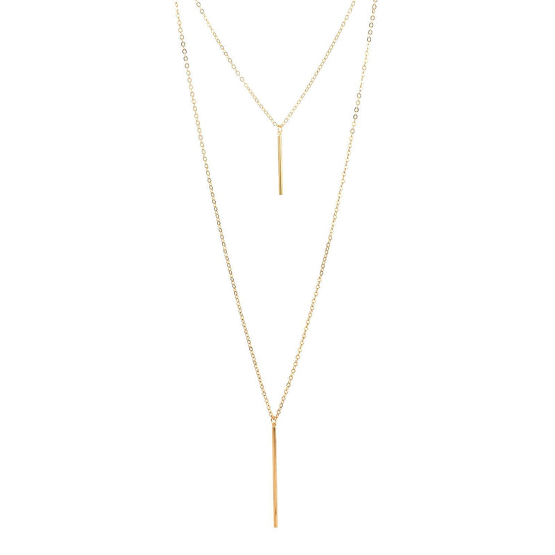 Layered Chain Jewelry Choker Necklace