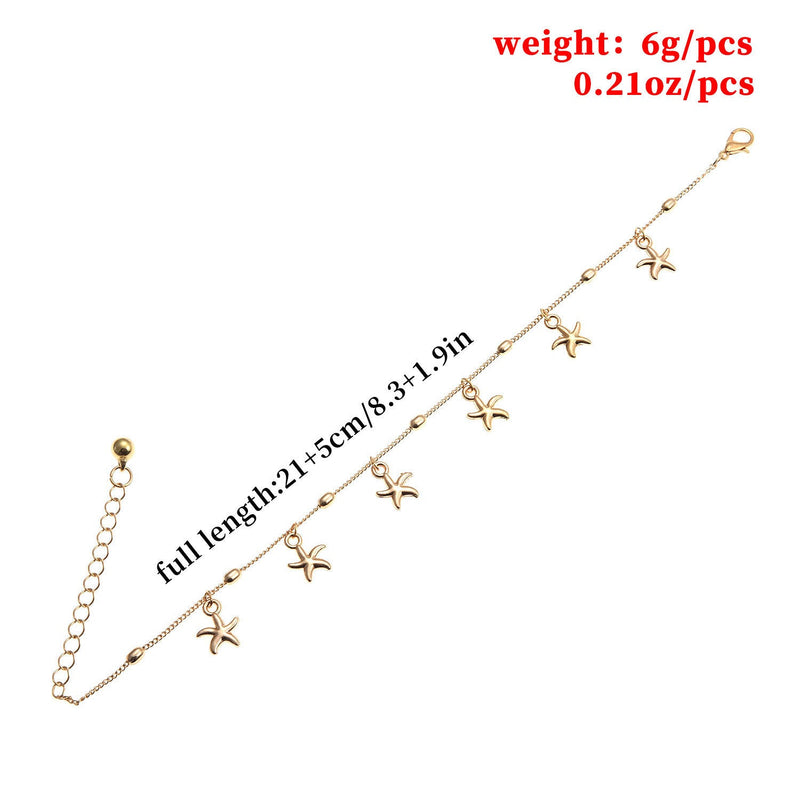 Dolphin Starfish Anklet Jewelry