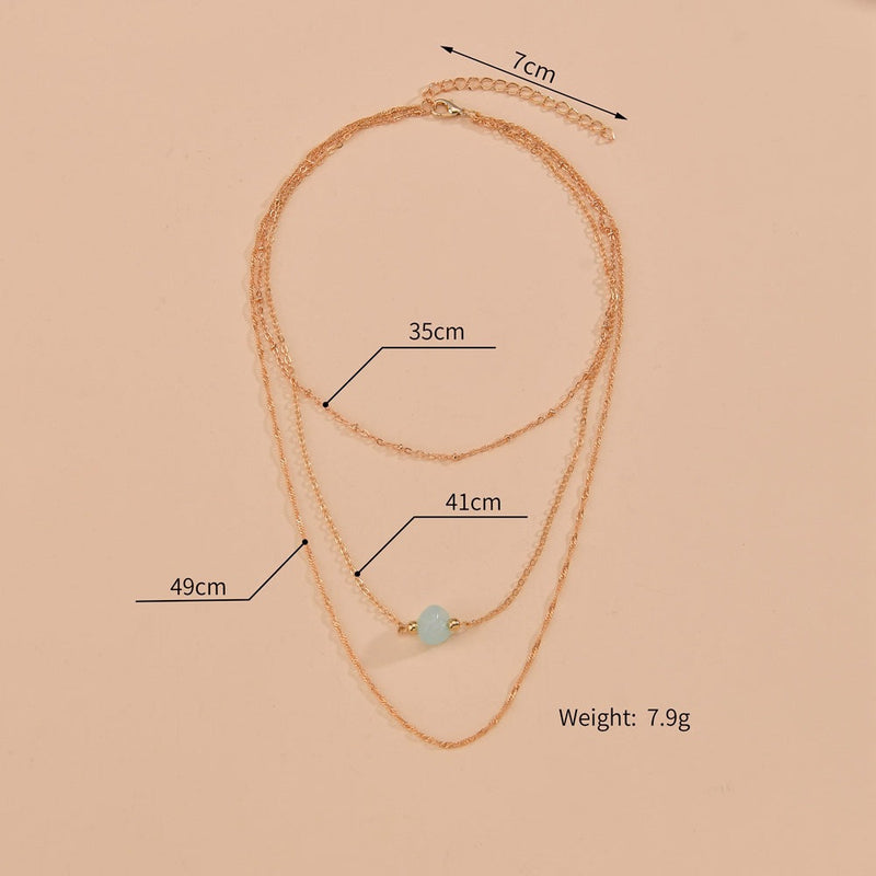 Nature Stone Choker Chain Necklaces